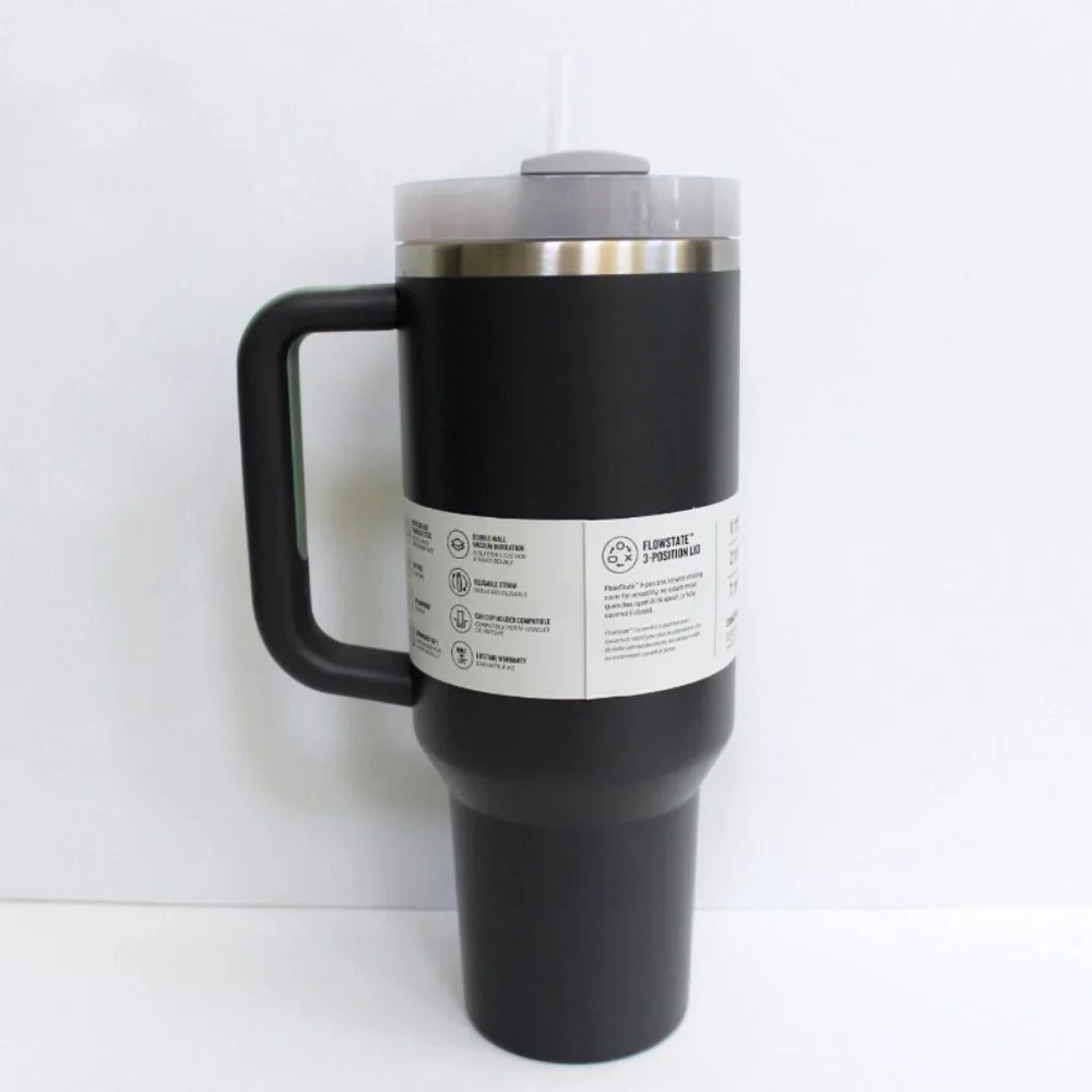 Stanley The Flowstate Quencher H2.0 Stainless Steel Tumbler 40 oz Charcoal - Picture 2 of 5